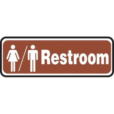 RESTROOM SIGN UNISEX RESTROOM 3 In X 10 In MRST562XL